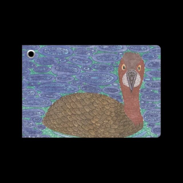 見つめる瞳｜カイツブリ・プクルオ｜パスケース