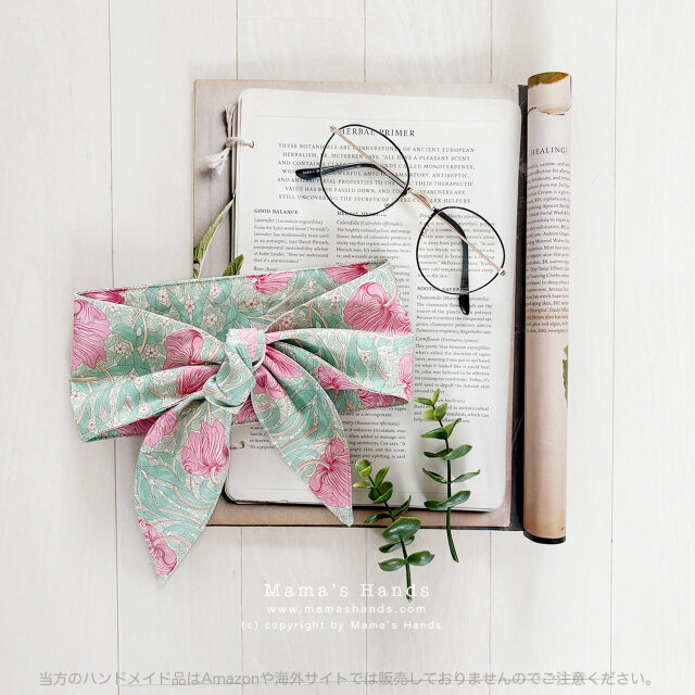 ⭐️4点売れました⭐️ウィリアムモリス ピンパーネル ピンク グリーン 花柄 綿 夏 保冷剤 冬 カイロ ネッククーラー