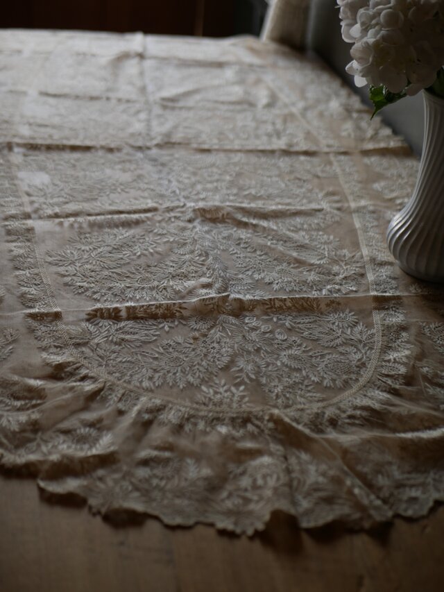アンティークレース テーブルクロス フランスアンティーク