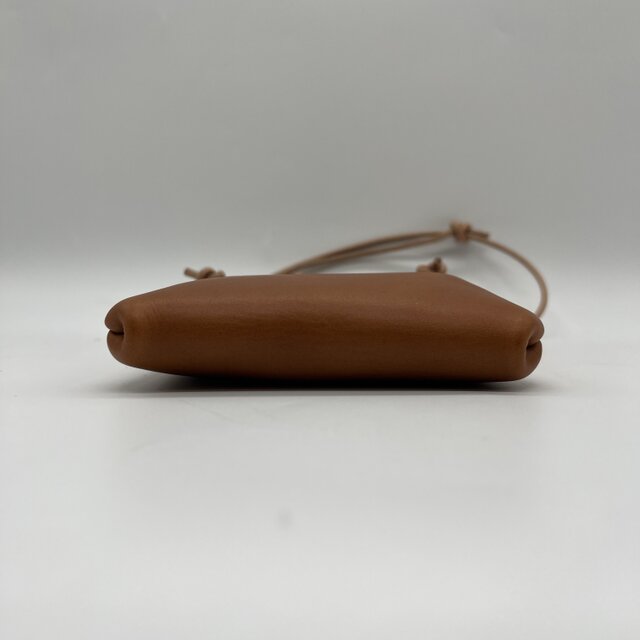 レザースマホショルダー（ハンドメイド／コンパクト／長財布◎／裏地有