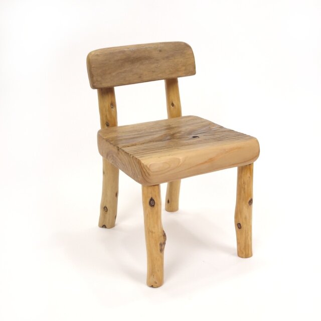 【温泉流木】四角いバランスがきれいな椅子型流木飾り台 置台 スタンド 木製 流木インテリア