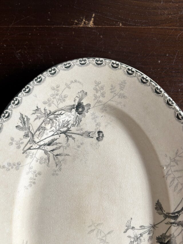 Choisy le roi ショワジールロワ オーバル皿 楕円皿 30.3cm フランス