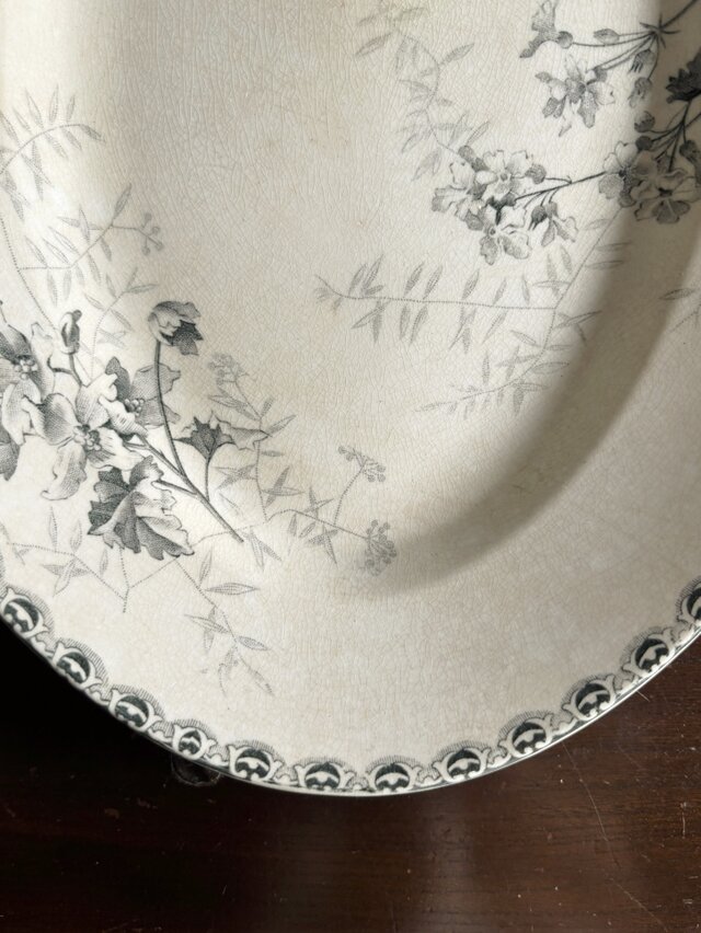 Choisy le roi ショワジールロワ オーバル皿 楕円皿 30.3cm フランス