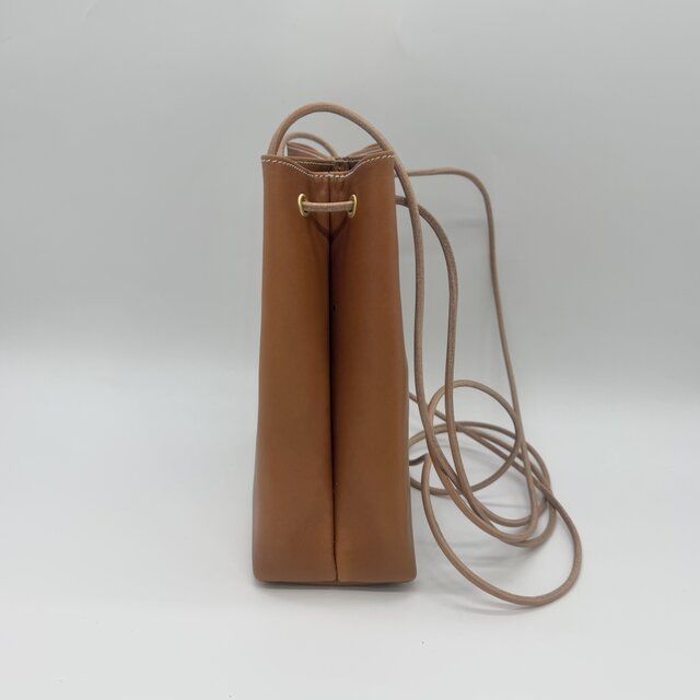 新色追加】レザースクエアショルダーバッグ（ハンドメイド／ボックス型