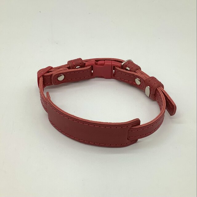 文字入れ可能】ネコの首輪（ハンドメイド／セーフティバックル／Dカン