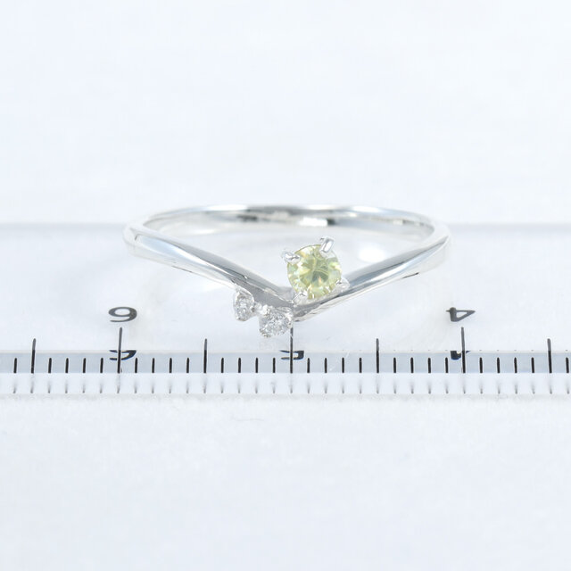 スフェーンのリング 14号 大粒 メンズOK スフェーン 15.18ct ダイヤモンド 計1.44ct
