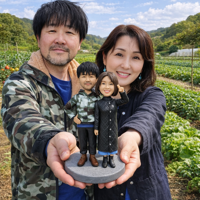 そっくり似顔人形｜両親への世界に一つのギフト｜結婚記念日 | iichi