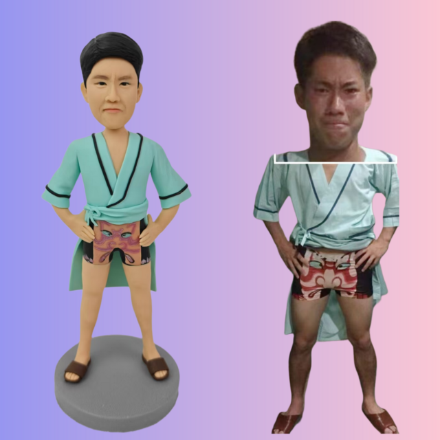 【オーダーメイド】 フィギュア 似顔絵 フィギュア 男性、彼氏、夫、誕生日、記念日、手作りプレゼント