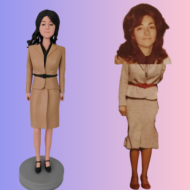 【オーダーメイド】 人形作り オリジナルフィギュア 写真、女性、彼女、妻、旦那、誕生日、記念日、手作りプレゼント