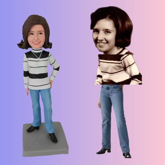 【オーダーメイド】 写真  フィギュア オリジナルフィギュア 女性、彼女、妻、旦那、誕生日、記念日、手作りプレゼント