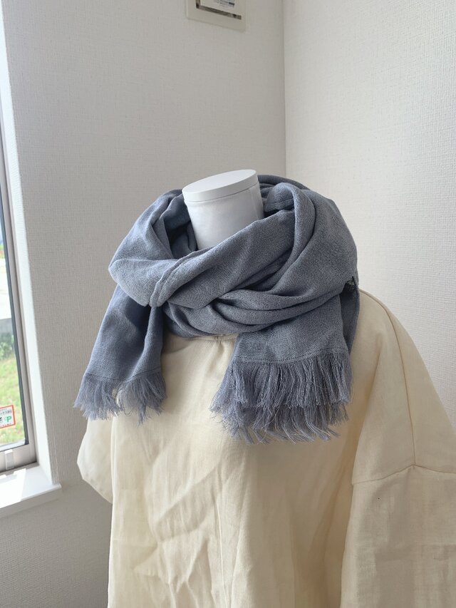 リネンダブルガーゼ大判ストール