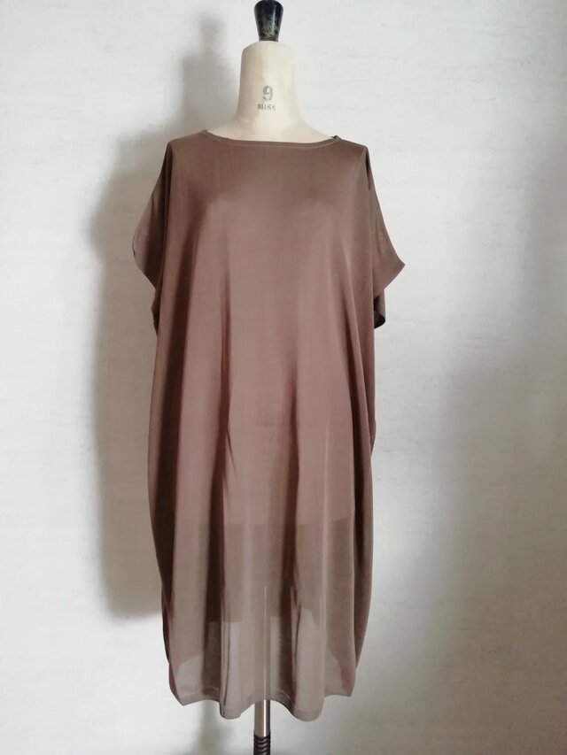 【特別提供品】ドレッシイ♡モモンガポンチョワンピース　ブラウン