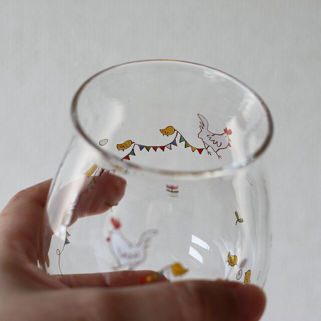 にわとりひよこたまごグラス | iichi 日々の暮らしを心地よくする