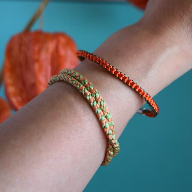 組紐「鬼灯」ブレスレット（No.25SS-HZK-0627） | iichi 日々の