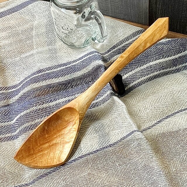 カエデ材の調理べら①