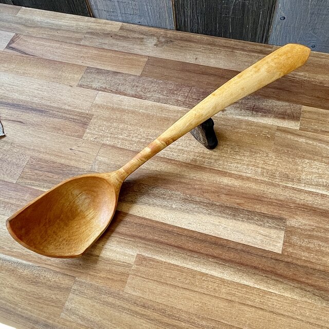 カエデ材の調理べら②