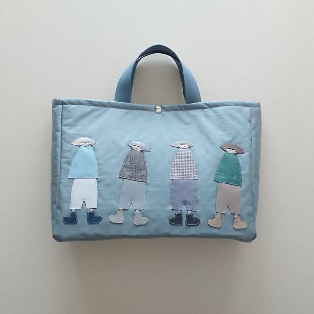 annco nylon tote [blue gray]