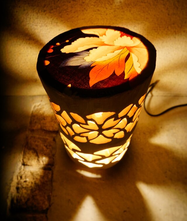 竹灯り・竹あかり・竹灯籠 繊細・全面彫り～～ 癒しの灯り☆光竹光集☆～～