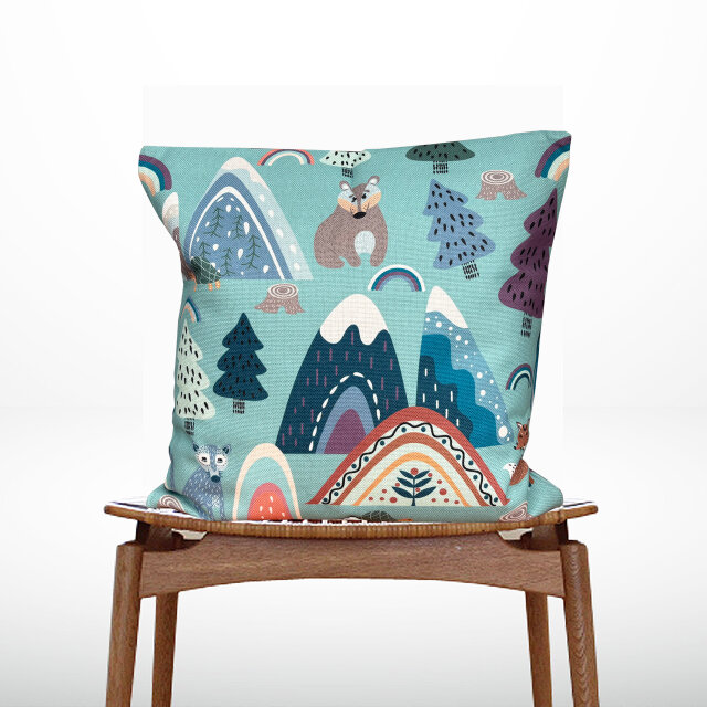 森のクッション 2025 Forest and Animal design -ヒノキの香り-