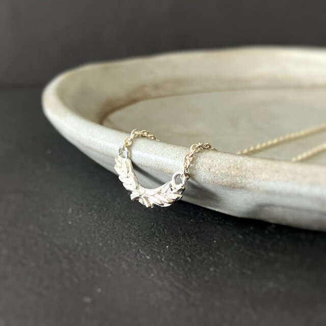 Laurier 月桂樹のネックレス silver