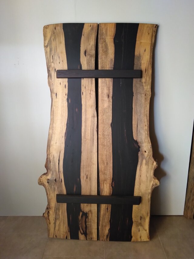 黒柿 ブックマッチテーブル 2枚はぎ合せ天板 | iichi 日々の暮らしを