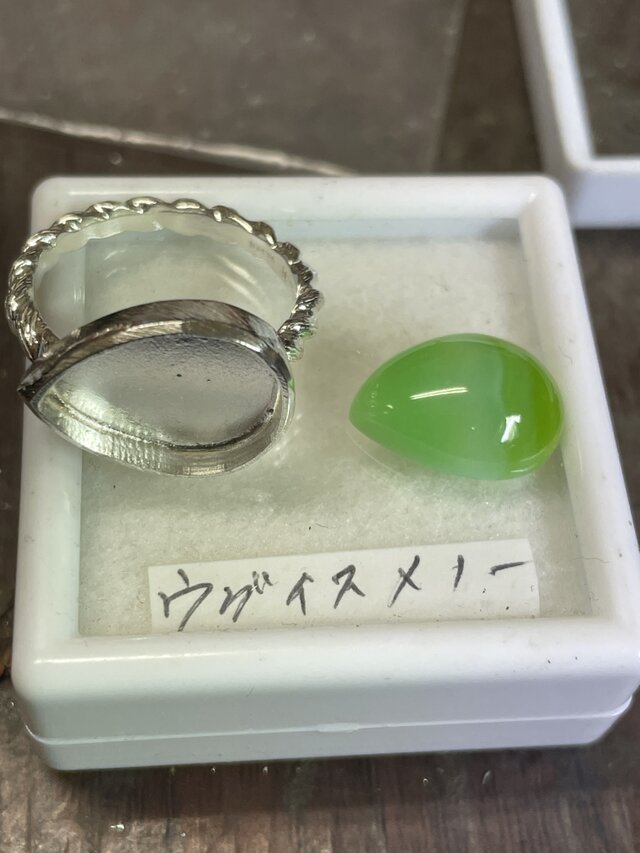 Ruby様　グリーン桜瑪瑙　ハート　雫 グリーン桜瑪瑙のルース｜Yahoo!フリマ（旧PayPayフリマ）