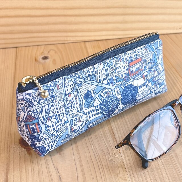 リバティ　めがねポーチ　スタンドポーチ　＜Big Smoke＞(ビッグスモーク)