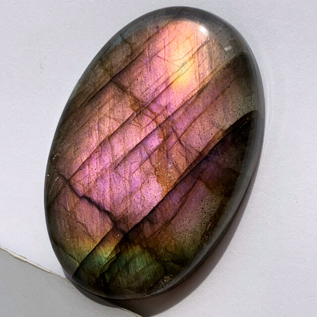 ピンクラブラドライト[747] 35x23mm 48Cts 天然石 ルース