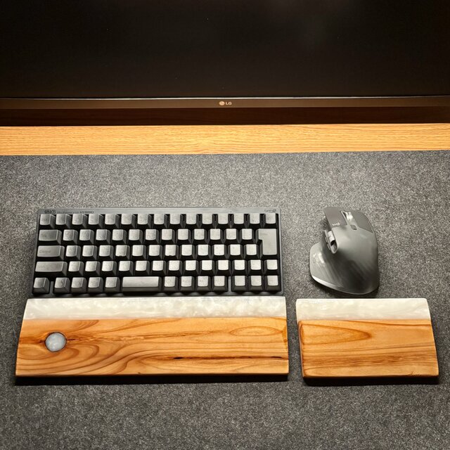 HHKB 60％キーボード アームレスト パームレスト リストレスト 木製 HHKB 60％キーボード アームレスト パームレスト リストレスト