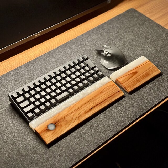 HHKB Studio キーボード + 木製パームレスト(リストレスト) HHKB Studio専用パームレストのタイピングベッドは絶対に買った