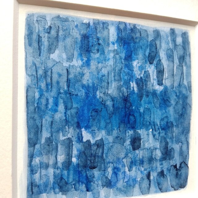 水彩｜原画「蒼の光」※木製額縁入り | iichi 日々の暮らしを心地よく