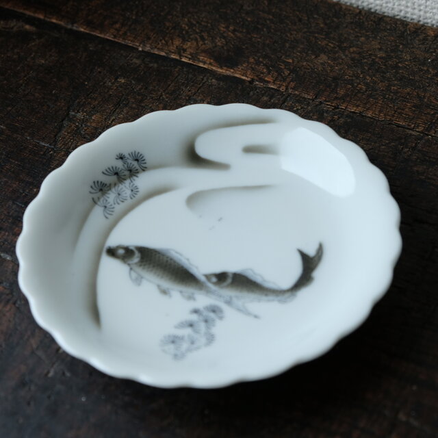 中皿 金彩 色絵付 3枚 歪み 窯傷 高台欠け 鳥文様 花文様 江戸 台皿 赤絵金襴花小紋 / 高 聡文 ｜九谷焼の販売専門店 陶らいふ