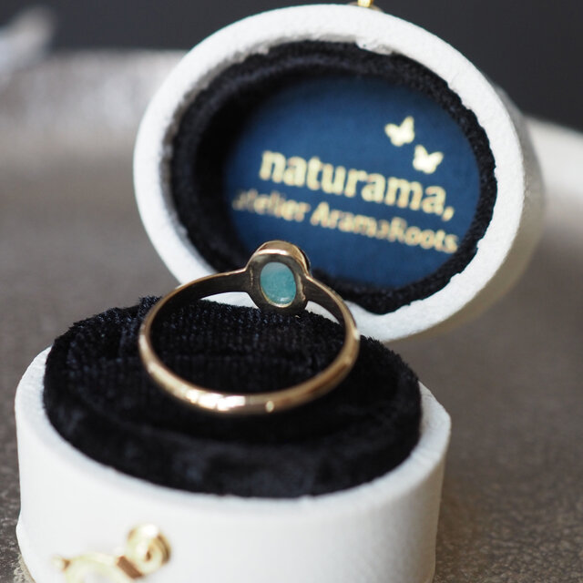 K18パライバトルマリンインクオーツリング10号 | iichi 日々の暮らしを