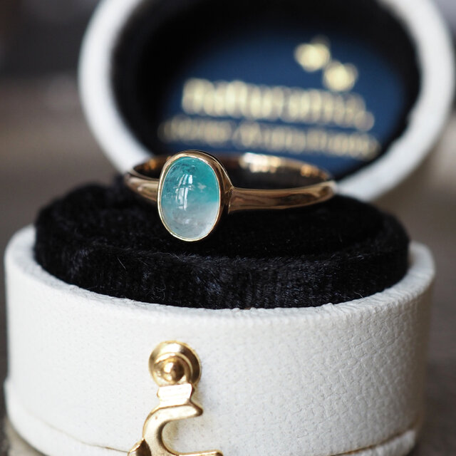 K18パライバトルマリンインクオーツリング10号 | iichi 日々の暮らしを