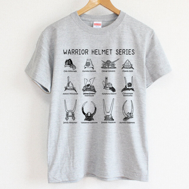 戦国武将兜2Tシャツ メンズタイプ（gray） | iichi 日々の