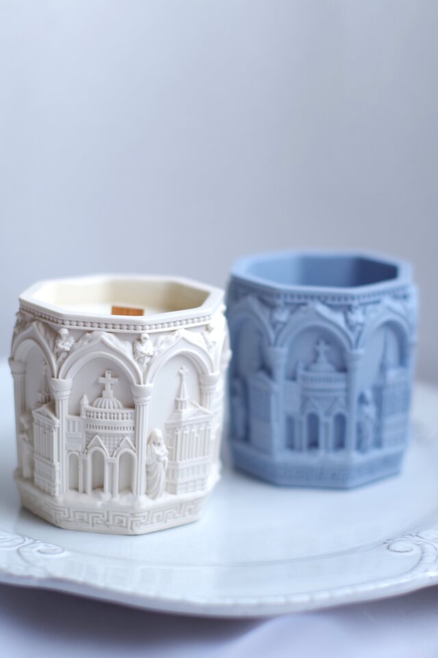 ジェスモナイト&キャンドル ジェスモナイト容器の100％天然精油＆ソイワックスキャンドル