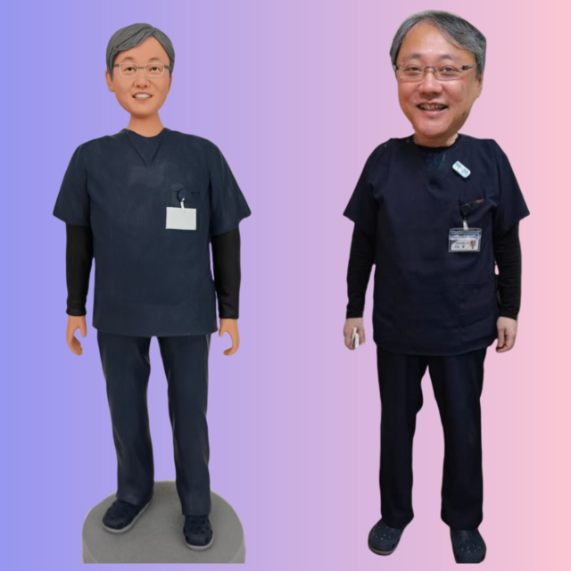 フィギュア 写真 オリジナル フィギュア 父、父の日、祖父、誕生日、還暦祝い、退職祝い、手作りプレゼント、古希、喜寿、傘寿、卒寿