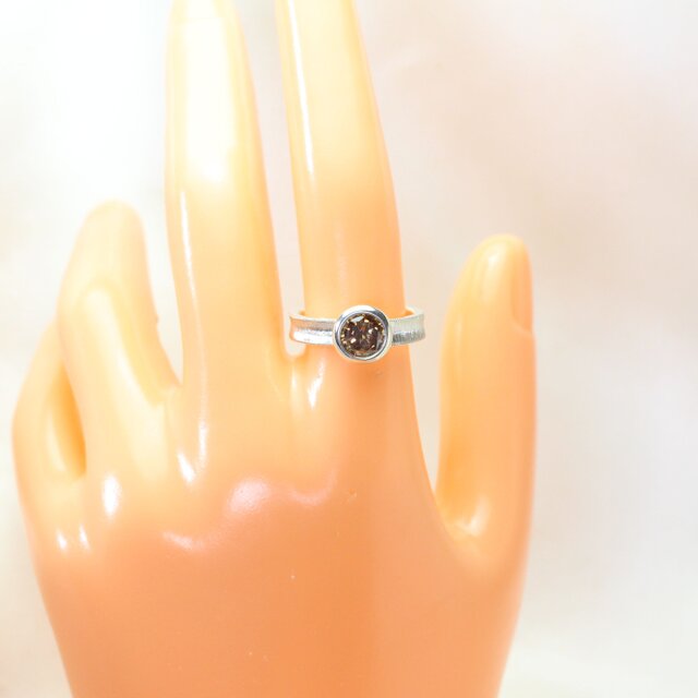 Pt900 ブラウンダイヤモンドリング 0.602ct(中宝研ソ付) 1.009ct