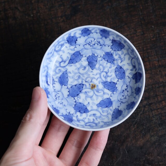 古伊万里 鳳凰 唐草 冨貴長春 ニュウ 窯傷あり 色絵付 草花文様 【公式