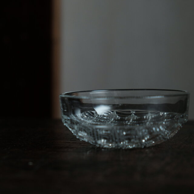 クリスタルガラス　沓形　向付4客 SLAVIA CRYSTAL - アクアピア