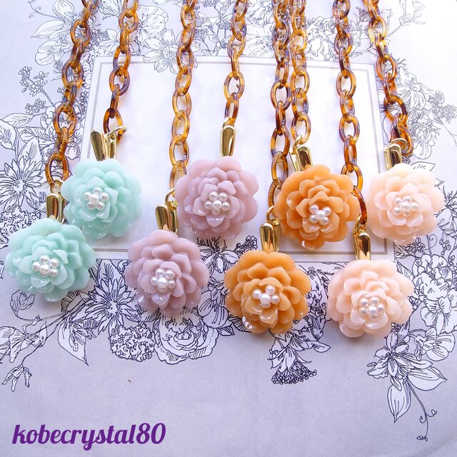 和菓子みたいなお花フラワーナプキンクリップ 250701-7.8.9.10