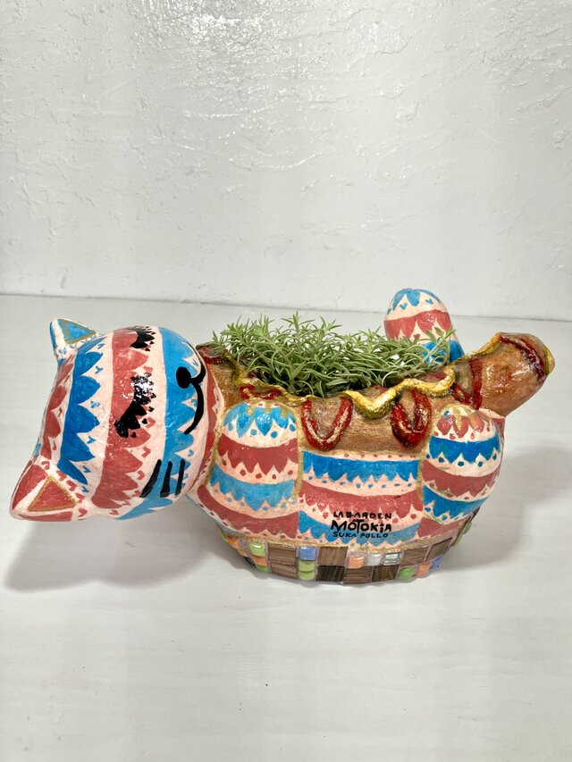 植木鉢 セメント ソーセージと猫形プランターオブジェ手作り | iichi