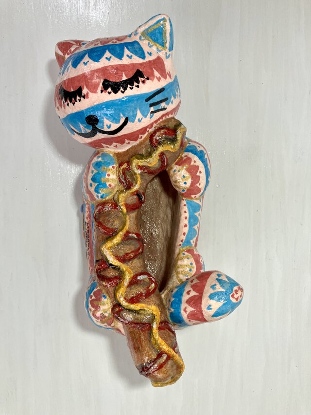 植木鉢 セメント ソーセージと猫形プランターオブジェ手作り | iichi
