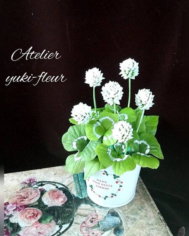 ★粘土の花[花摘みー1]