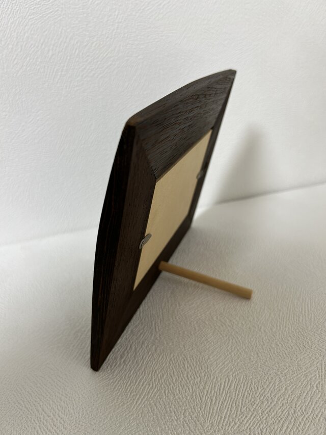ウエンジ無垢材を天然オイルで仕上げたフォトフレーム | iichi 日々の