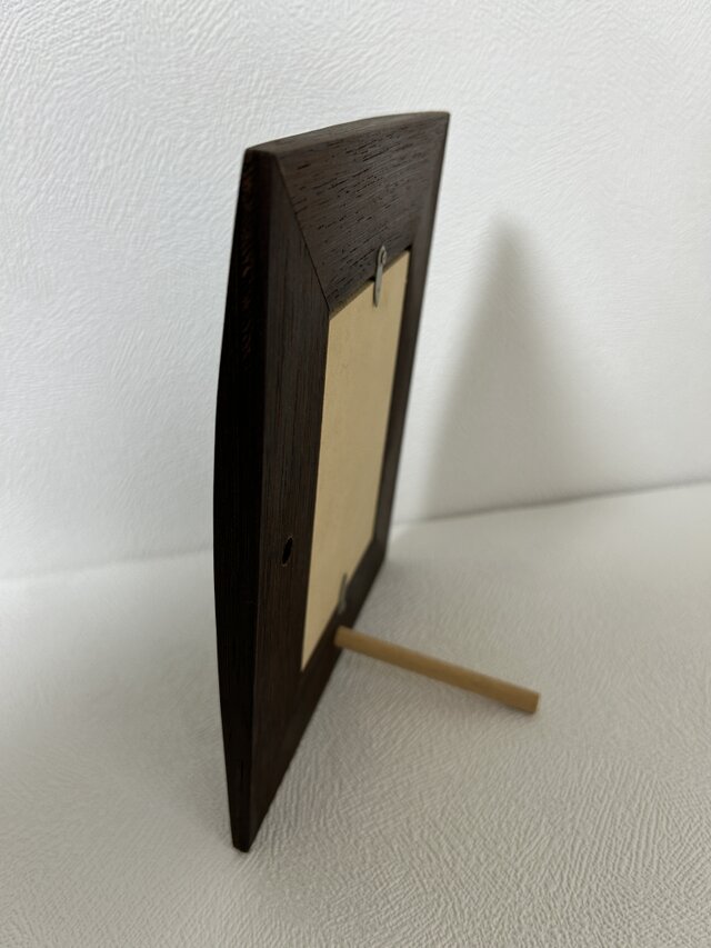 ウエンジ無垢材を天然オイルで仕上げたフォトフレーム | iichi 日々の