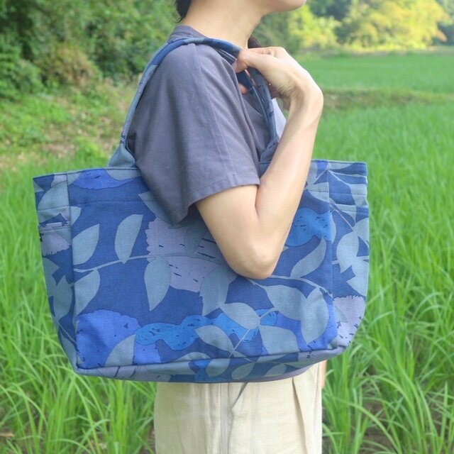 トート （M・サイドポケット付）「テンキ」夜空_葉