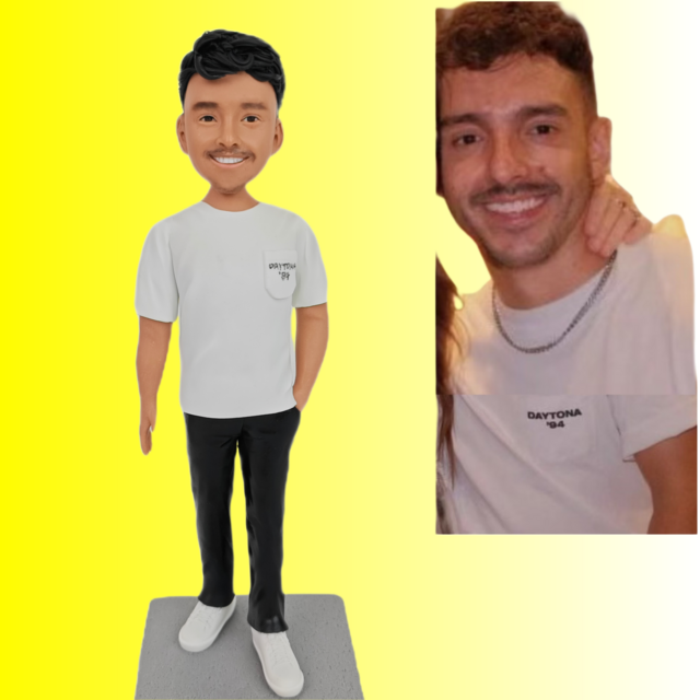 【オーダーメイド】 フィギュア 写真 フィギュア 男性、彼氏、夫、誕生日、記念日、手作りプレゼント