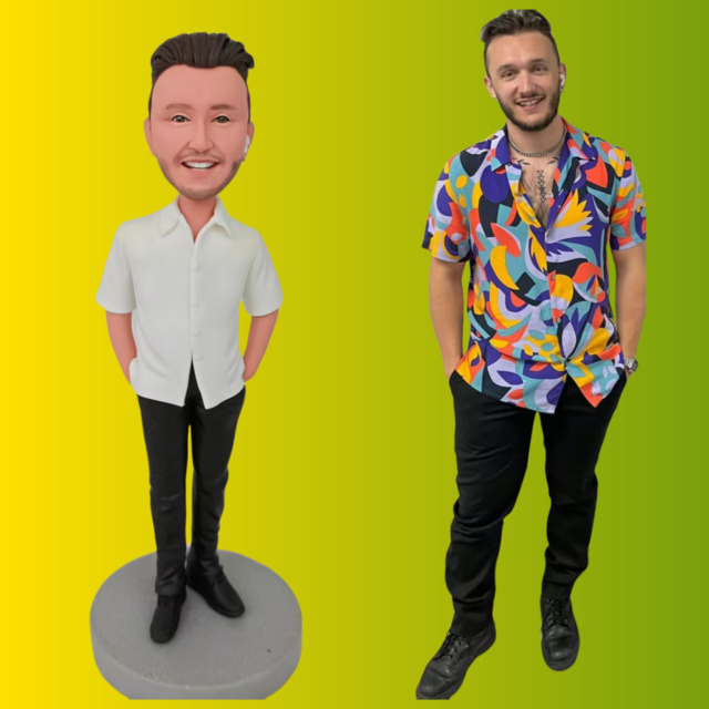 【オーダーメイド】 オーダー メイド 人形 写真 フィギュア 男性、彼氏、夫、誕生日、記念日、手作りプレゼント