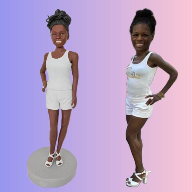 【オーダーメイド】 人形作り 写真 フィギュア 女性、彼女、妻、旦那、誕生日、記念日、手作りプレゼント